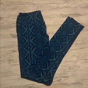 LuLaRoe Blue Geometric Leggings